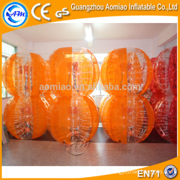 half color type bubble soccer, high quality bumper ball/knocker ball for sale